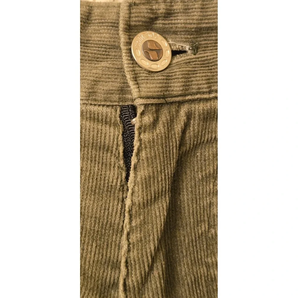 Vintage 1995 Split 500 Size 32 (32x30) 100% Cotton Green Corduroy Pants USA‎